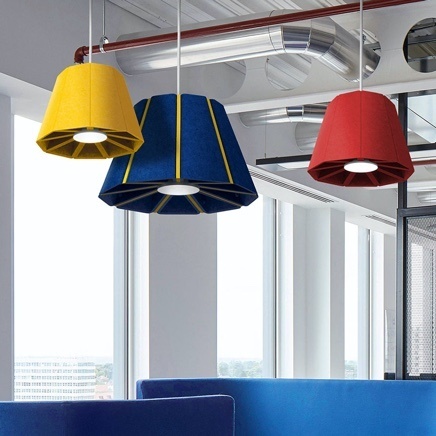 Colorful ceiling lighting