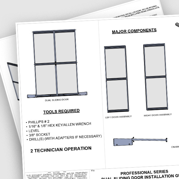 Professional Series Door DSD Installation Instructions