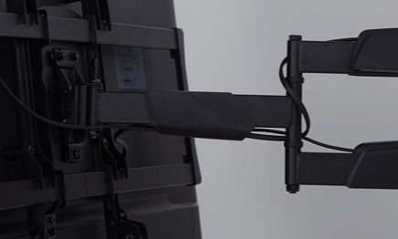 Adjustable tv mounts in black