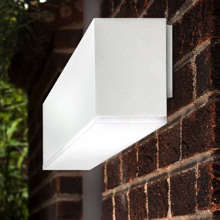White Pinnacle Light on brick wall
