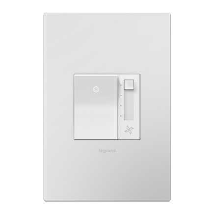 adorne collection whisper dimmer in white