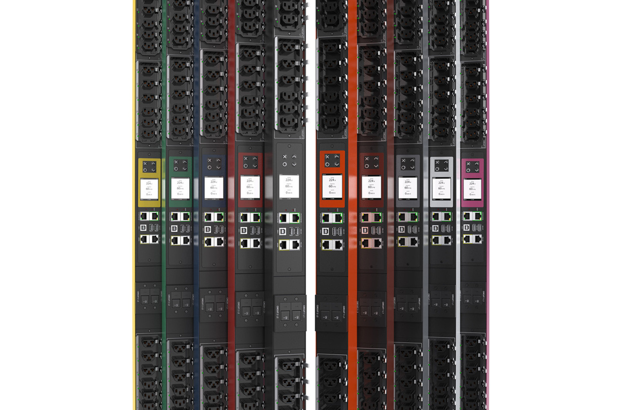 Raritan Rack PDUs in multiple color variations