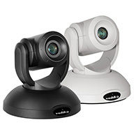 Black and white professional PTZ cameras