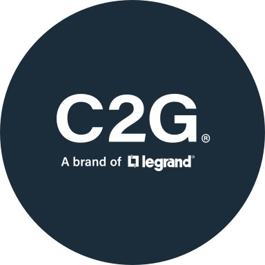 Navy blue circle with the Cables to Go logo in the center
