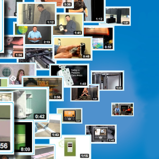 Multiple videos on a desktop