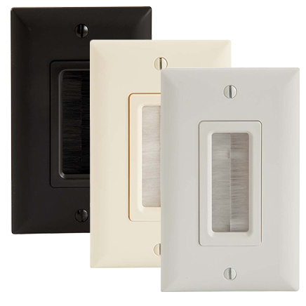 Three multi-color wall plates