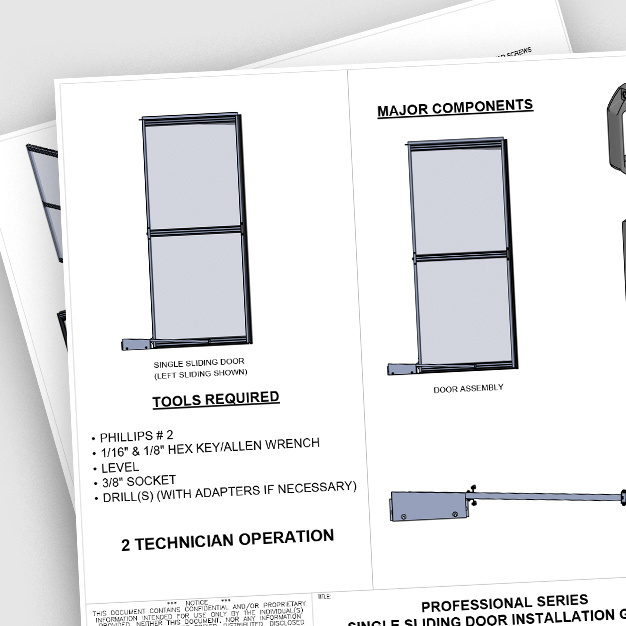 Image for Professional Series Door SSD Installation Instructions