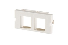 Series II Bezel with 2 Keystone Openings, Fog White, 10 Pack