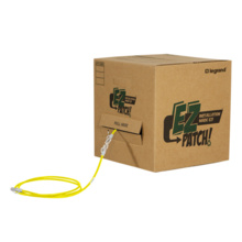 EZ Patch™ Box, 28AWG Reduced Diameter CAT6 7ft, Yellow, Qty 80