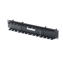 Front and Rear Organizer - 1.75 in W x 1.75 in D vertical rings front- rear rings 2.5 in H x 1.62 in D - 2 RU