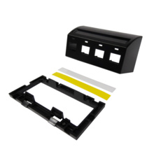 KEYSTONE FURNITURE PLATE, BLACK, T569A OPENING