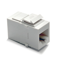 RJ45 Cat 6 Coupler Keystone Insert, White