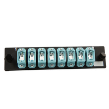 Q-Series, OFP Adapter Panel, 8 MPO,  Aqua