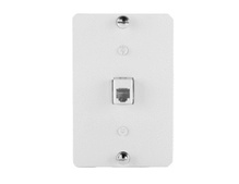 1-Gang 6P6C RJ25 Terminating Wall Phone Plate