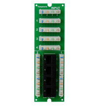 Combo Phone and Cat 5e Data Board, 4 phone, 4 data, for MDU enclosure