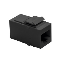 Cat 5e RJ45 Keystone Coupler, Black