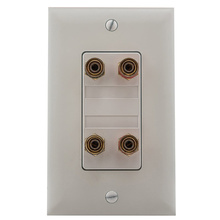 Home Theater Dual Speaker Connection Kit, White