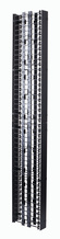 Standard Vertical Cable Management Cage with Cover - 6.00 x 13.17 in x 7 ft - double-sided