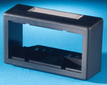 FURNITURE BEZEL, 1" DEEP FOR TIA 569 2.71”” x 1.38”” FURNITURE OPENING, BLACK