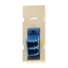 TRACJACK LC DUPLEX, SINGLEMODE CERAMIC ADAPTER BLUE, 45 DEGREE EXIT, 2UNIT