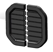 Fan Cut-Out Grommet Kit, 4", Magnesium