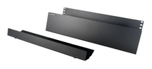 MM20 Cable Trough - 8 in D x 4 in H - requires 4 bottom rack units of MM20 racks - Black