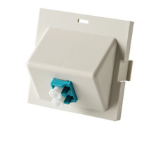 Series II Module, 1-LC Duplex (2 Fibers) Multimode, Aqua adapters, 45 degree exit
