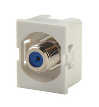 TRACJACK RECESSED F-CONN 75 OHM WHITE