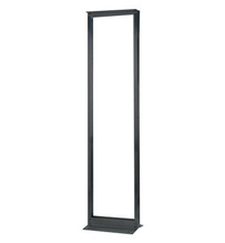 Q-Series Standard EIA 2 Post Equipment Rack - 7'H, 45U,  3 in Channel Depth, Black