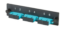Q-Series OFP Adapter Panel 3-SC-Duplex  Aqua adapters