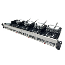 LCS3 24-Port Standard Density Flat Patch Panel with 6-port Cassettes (unloaded), 1U