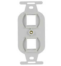 2 Port Keystone Duplex Type-106 Wall Strap,White