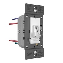 TradeMaster® 0-10V Fluorescent/LED Single Pole/3-Way Toggle Slide Dimmer, Preset, White
