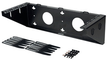 Vertical Wall Mount Bracket - 19 in mounting x 4 rack units - black