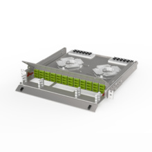 Infinium Access, 1 Rack Unit (RU), Rack Mount Fiber Enclosure - acclAIM to acclAIM Adapter (288 Fiber), OM5 Multimode