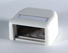 SERIES II PLASTIC SURFACE MOUNT BOX FOR ONE 1 UNIT MODULE OUT SINGLE SIDE WITH COVER