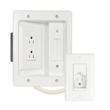 In-Wall TV Power and Cable Management Kit, Canada, White