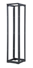 M6 Adjustable Dual Equipment Rack - 45RU, Adjustable  21in - 32in Depth,  Square hole rails