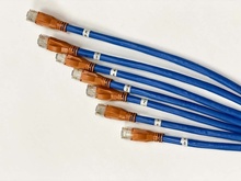 SNAP PRE-TERM, CAT6A, 6 CABLE PLENUM, 20', BLUE, MESH WRAP ASSEMBLY, STAGGER LEFT