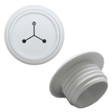 Flexible Mini Pass-Through Grommet, White, 10-Pack