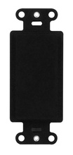 Blank Decorator Outlet Strap, Black