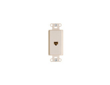 Pre-Configured 1-Port Strap, 1 RJ45, White