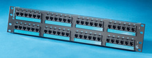 Clarity 6 48-port Category 6 patch panel - six-port modules - 19 in x 3.5 in