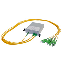 M4 1x8 Pol Splitter - SC/APC Connectors - 1m Pigtails