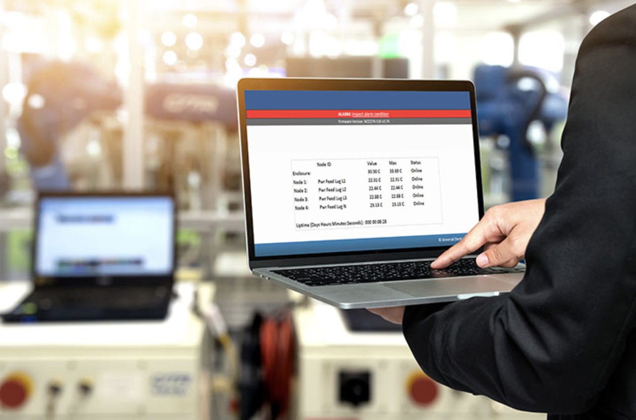 Image showing web pages available for the Critical Power Monitor