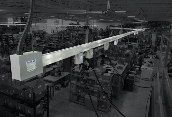 Image showing Starline Track Busway hanging from ceiling