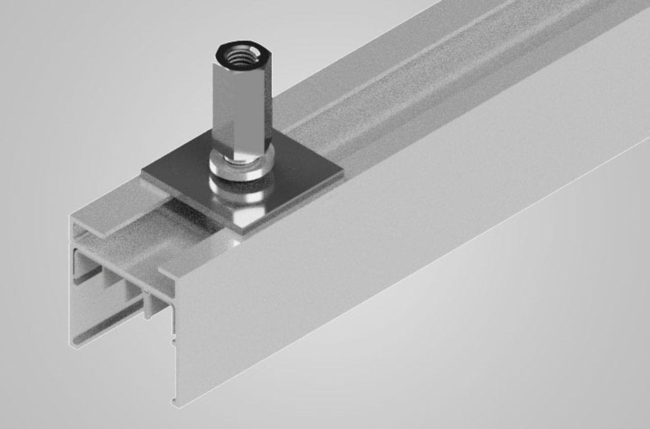 Image showing how the T1 Series Track Busway has self-supporting housing for easy installation, along with reducing material waste
