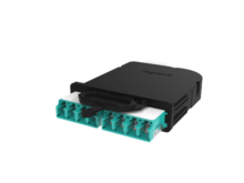 Infinium Quantum M8 Cassette - 8 Fiber - LC Quad to MPOF - OM4 - Universal Polarity