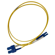 Infinium Core LC to SC Duplex Patch Cord,  2mm, OS2 Yellow, Plenum , 3 FT