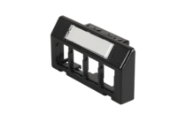 HDJ Furniture Adapter Plate. Holds 4 HDJ jacks, Black